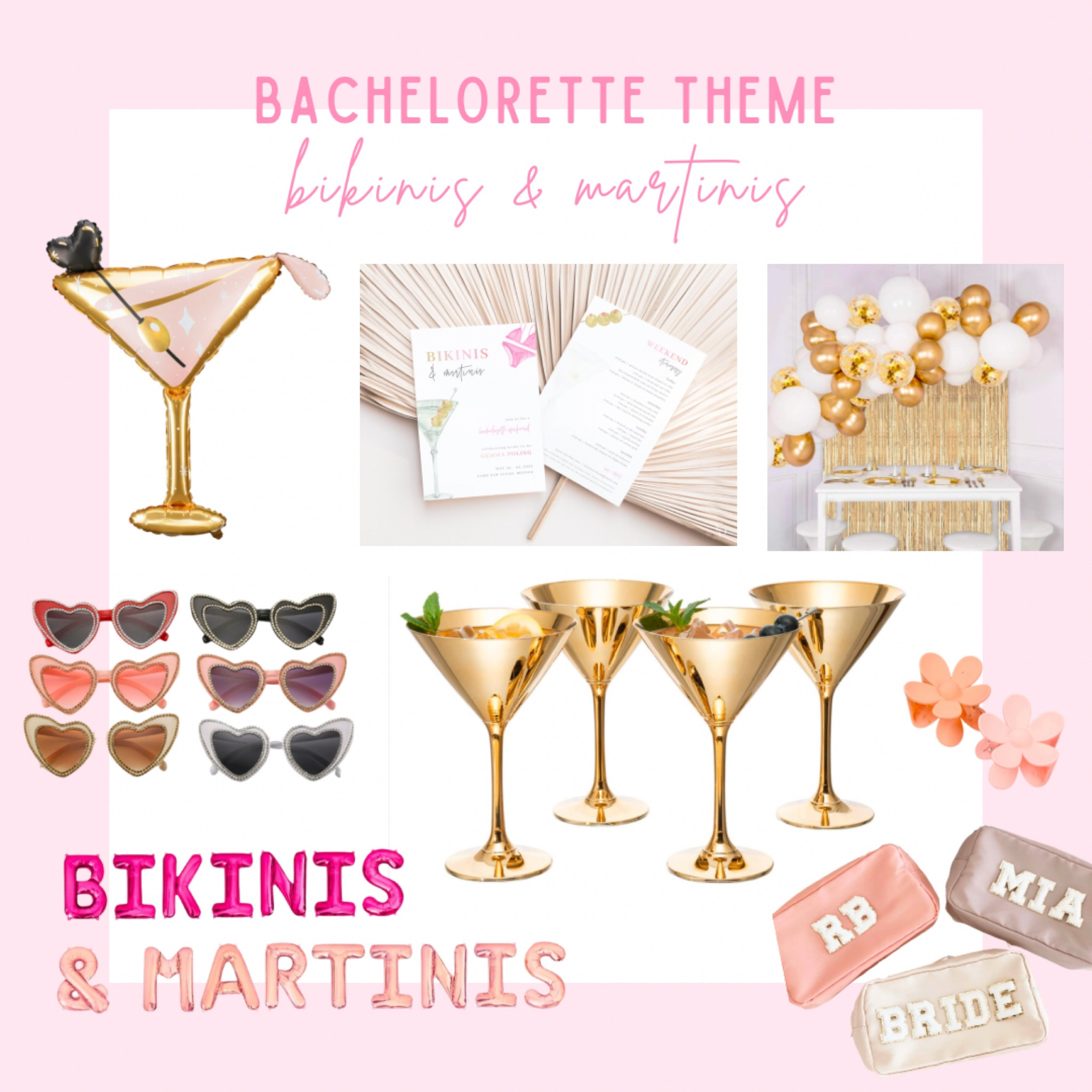 bikinis and martini bachelorette theme 🍸

bachelorette party theme, bachelorette party decor, bachelorette party inspo, bachelorette weekend, bachelorette trip, bachelorette party finds

#LTKtravel #LTKSeasonal #LTKwedding