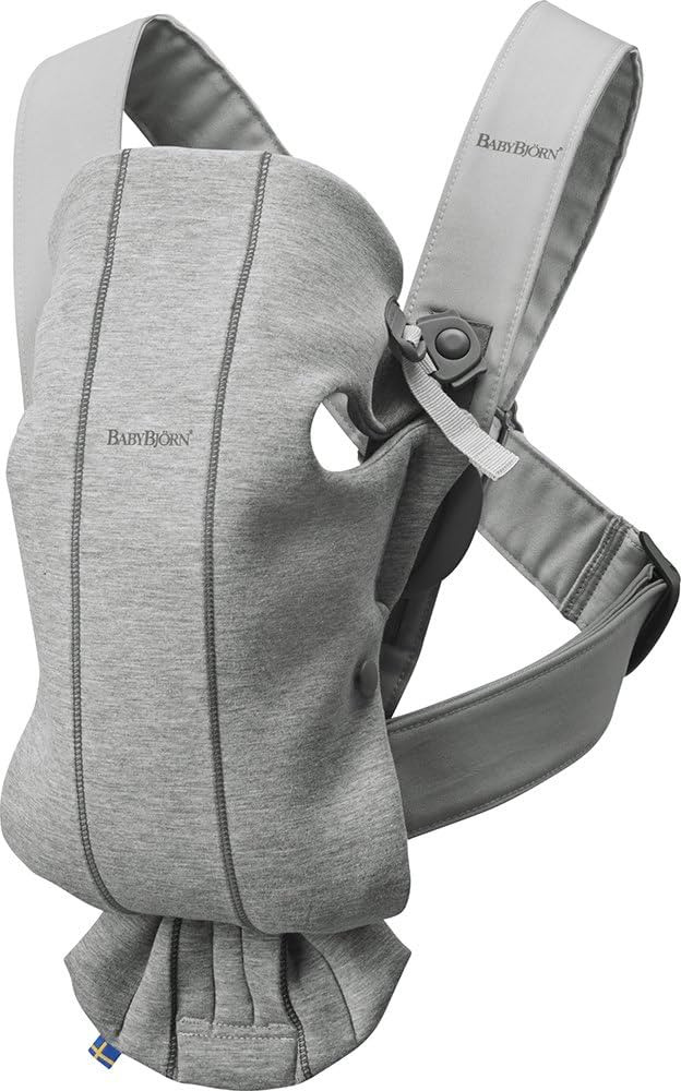 BABYBJÖRN Baby Carrier Mini, 3D Jersey, Light Grey | Amazon (US)