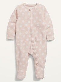 Unisex Matching Printed Microfleece Sleep & Play Footie One-Piece for Baby | Old Navy (US)