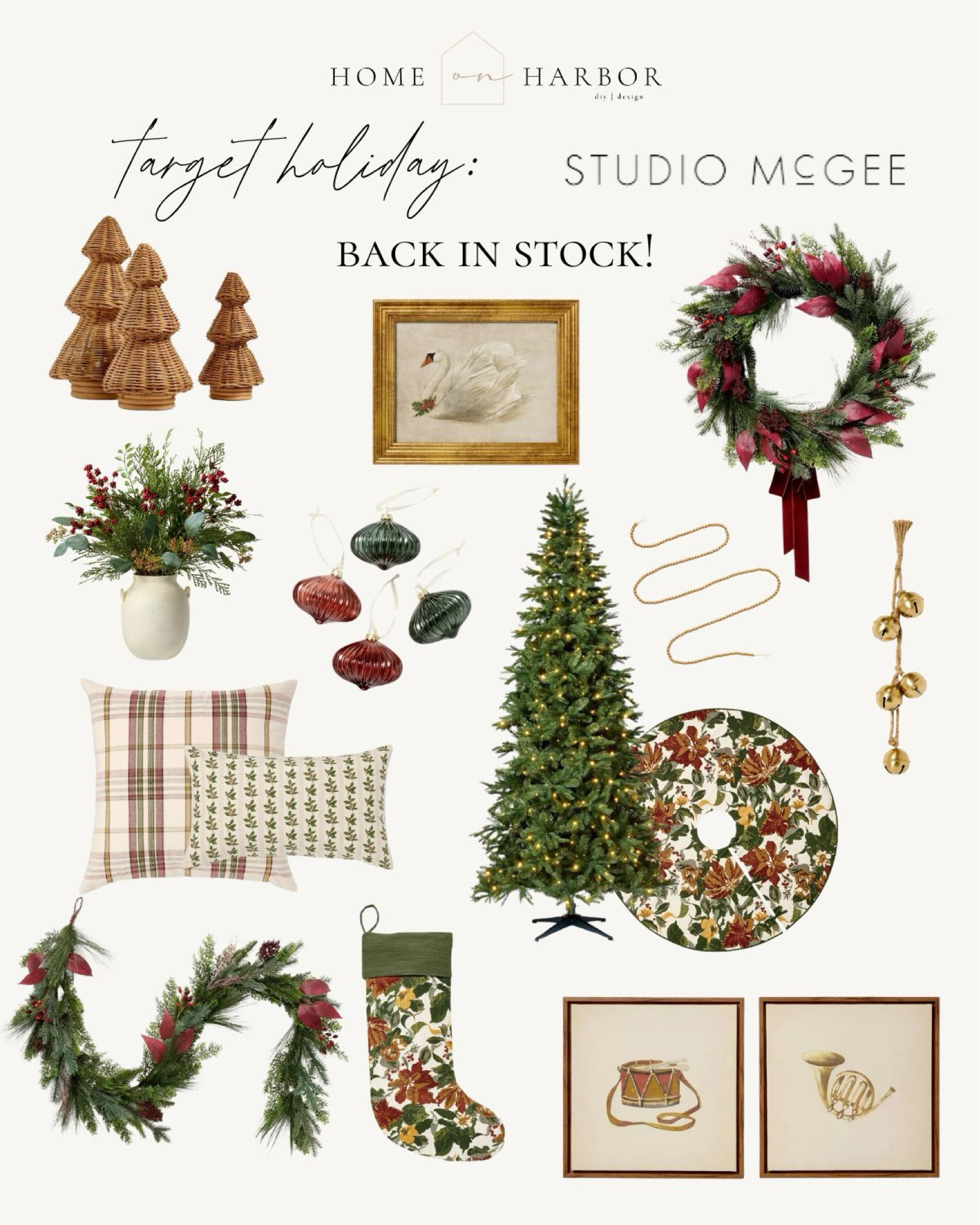 Studio McGee holiday decor—back in stock! 

#LTKHoliday #LTKHome #LTKSeasonal