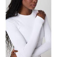 Vuori Long Sleeve Seamless Surge Tee | White | Large | Vuori Clothing (US & Canada)