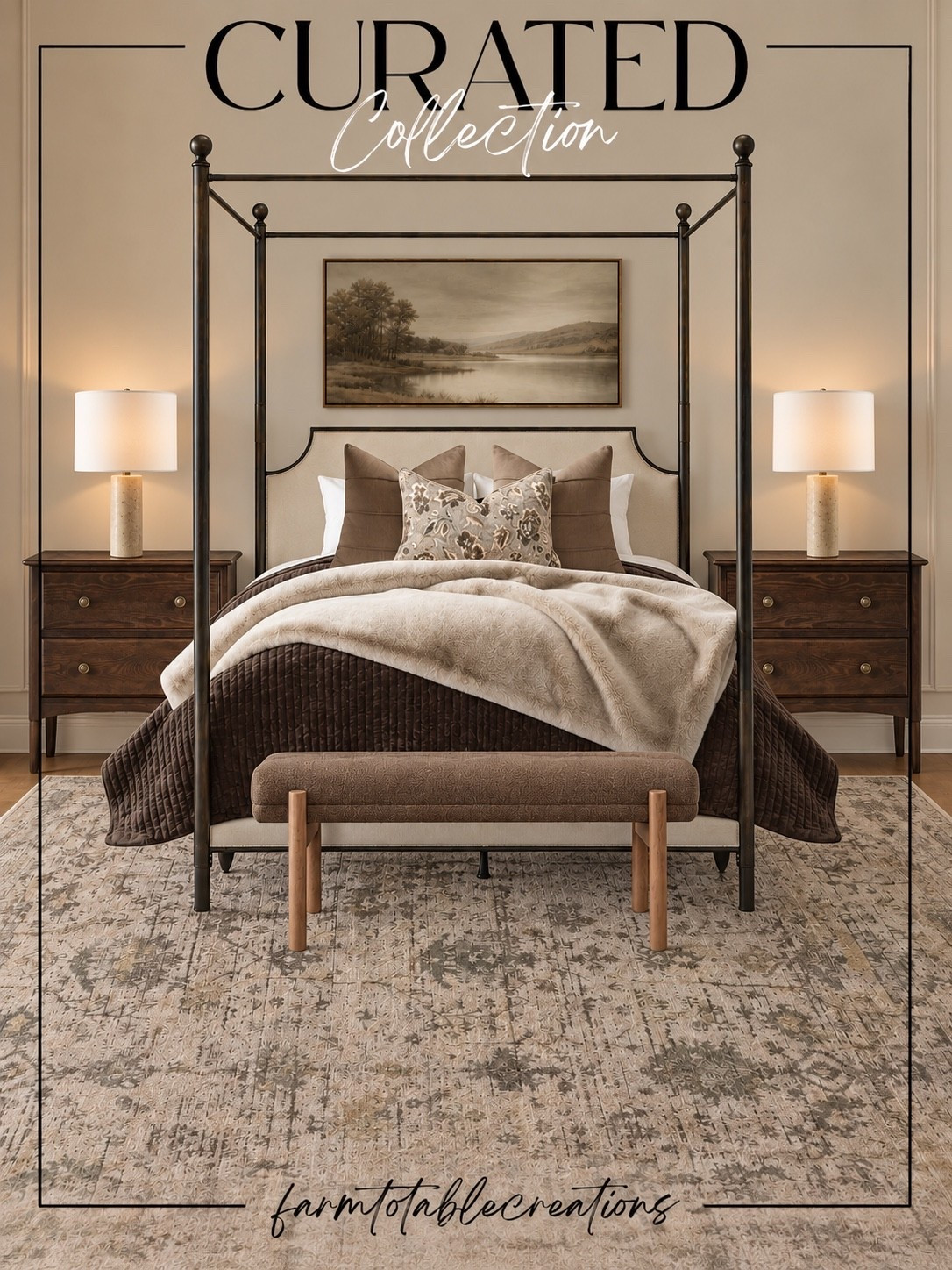 A Curated Bedroom Collection 🤎

Warm wood tones, soft neutral layers, and those little details that make a bedroom feel cozy and collected. I love how these pieces come together for a timeless, designer-inspired look without feeling overly styled.

#BedroomDecor #BedroomInspo #CanopyBed #Nightstand #BedsideLamp #AreaRug #BedroomBench #NeutralBedroom #Bedding #HomeDecorFinds

#LTKSaleAlert #LTKHome #LTKSeasonal