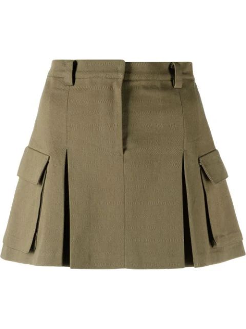 Frankie Shop Audrey Pleated Cargo Pocket Miniskirt - Farfetch | Farfetch Global