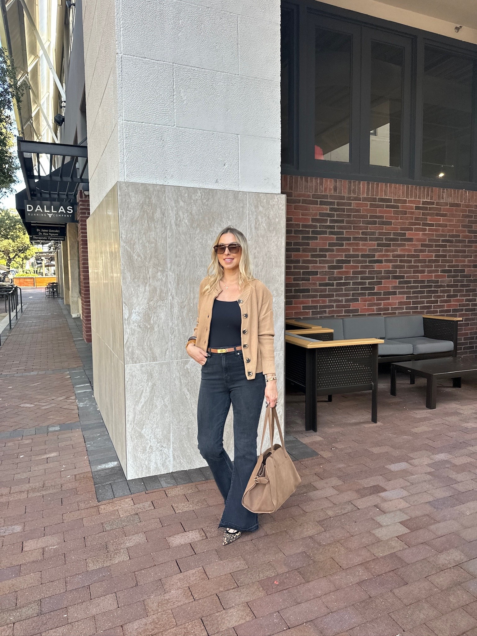 I love a cardigan for fall! This one from Quince is such a good one! I am wearing it here with a bodysuit tank, some black flare jeans and my fave leopard slingback heels. I finished it off with my suede handbag and sunglasses. All items linked⬆️

#Itkcreator #Itkfinds
#Itkwatchnow #fall #fallfashion #falloutfits #cardigan #quince #sunglasses #suede #suedehandbag

#LTKgrwm #LTKFindsUnder100 #LTKootd
