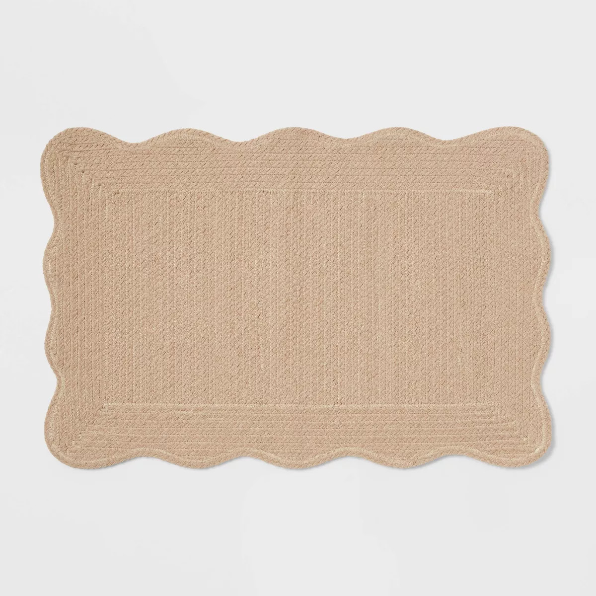 20"x30" Coastal Scallop Edge Bath Rug Cream - Threshold™ | Target