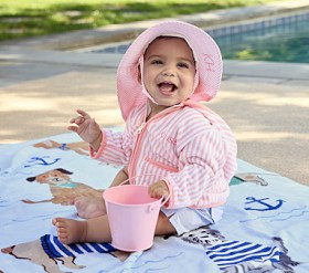 Mini Stripe Baby Beach Cover Up | Pottery Barn Kids