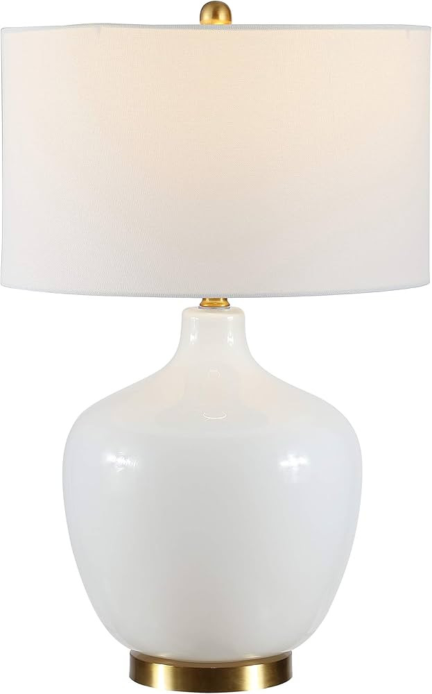 SAFAVIEH Lighting Collection Eugenie Modern Contemporary Antique White Glass Gourd 27-inchBedroom... | Amazon (US)