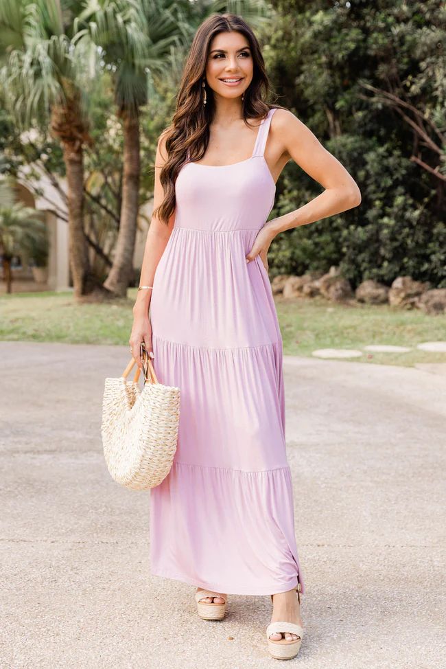 Time For Something New Mauve Knit Maxi Dress With Padded Top | Pink Lily