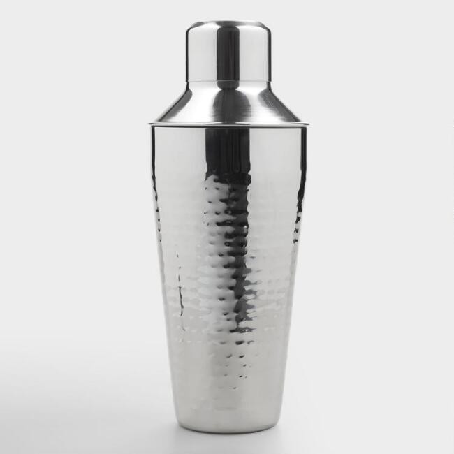Hammered Stainless Steel Cocktail Shaker | World Market