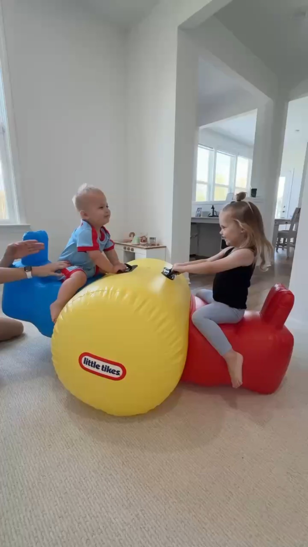 Endless giggles + energy burn = this inflatable seesaw from Little Tikes! Perfect for indoor play days or backyard fun!

#LTKHome #LTKKids #LTKBaby