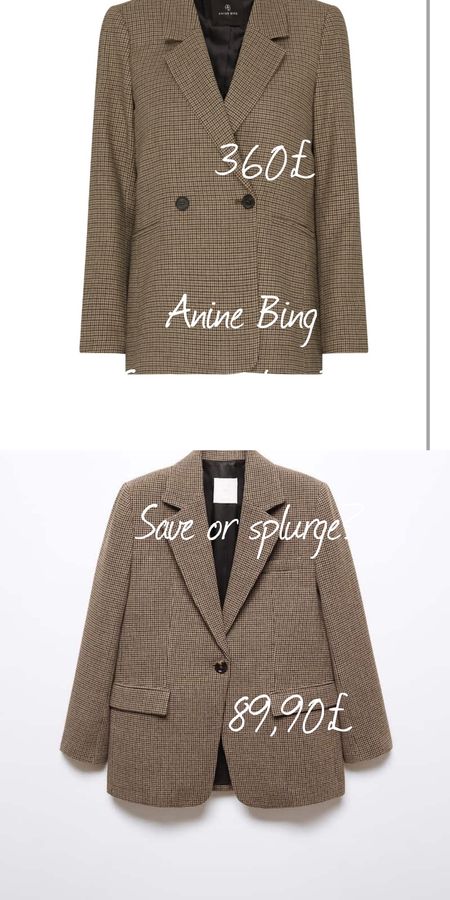 Checked blazer save or splurge? 

#LTKfindsunder100 #LTKeurope #LTKworkwear