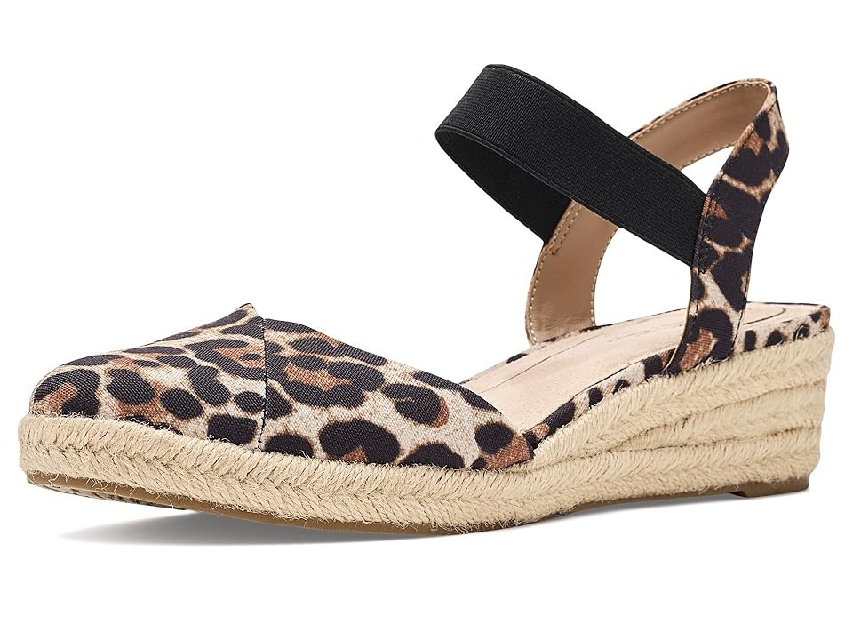LifeStride Kimmie Espadrille Shoes Women's Wedge Shoes Leopard : 9.5 W (C), Synthetic | Zappos