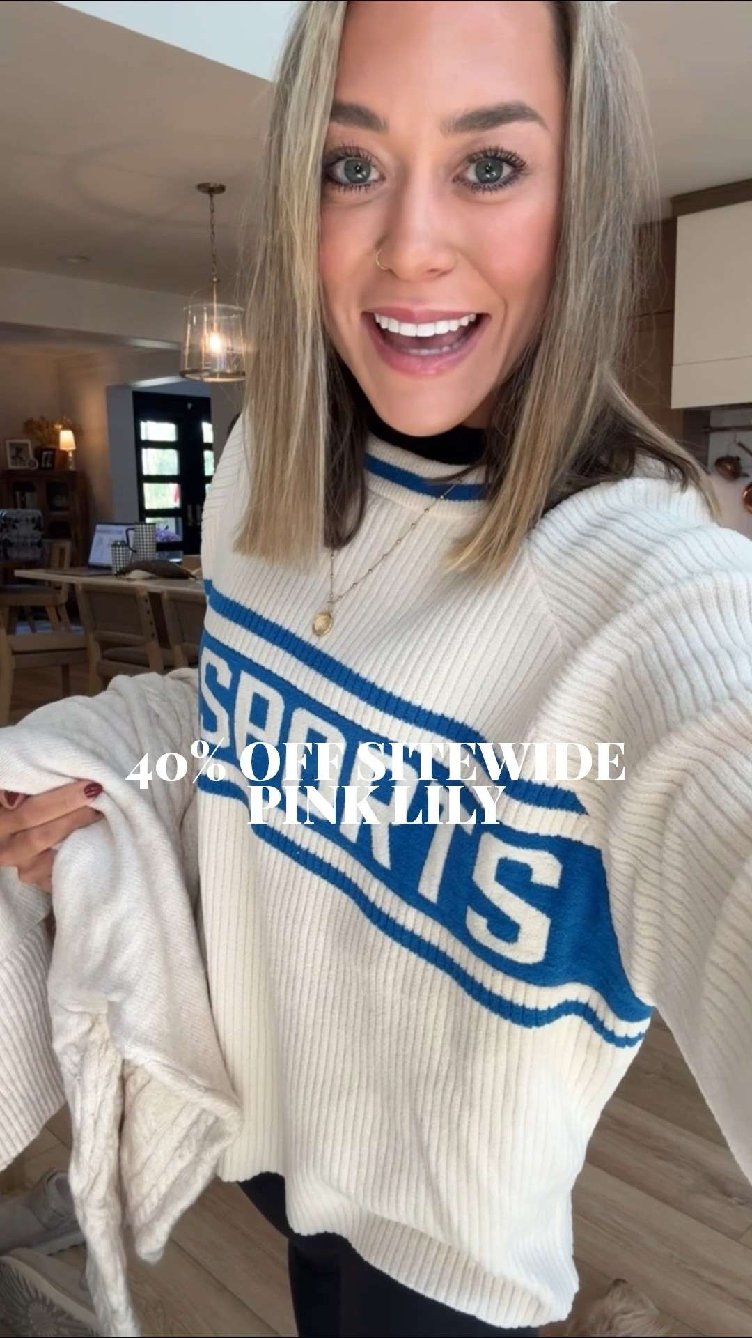 Pink Lily is having 40% off site-wide this weekend! 🤎 they just dropped a bunch of cute new holiday graphics too! 🎄 everything is marked down already! 

Wearing a L in both sweaters ☺️

Ootd / pink lily / crewnecks / cute / fall style / gift ideas for her / Holley Gabrielle / sale 

#LTKStyleTip #LTKSeasonal #LTKSaleAlert