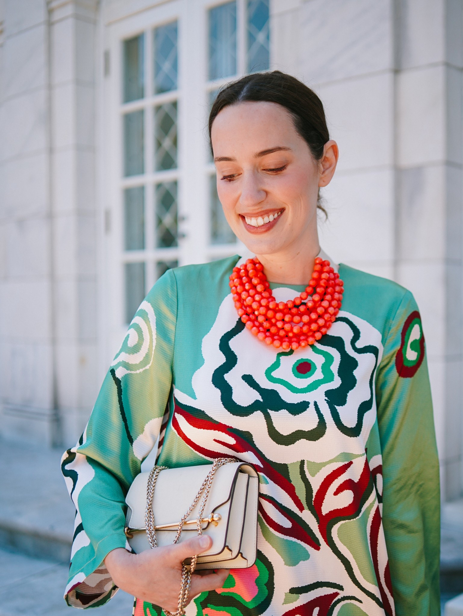 Tuckernuck green satin midi dress | Fairchild Baldwin statement necklace |wedding guest dress | resort dinner outfit | spring event style

#LTKMothersDay #LTKootd