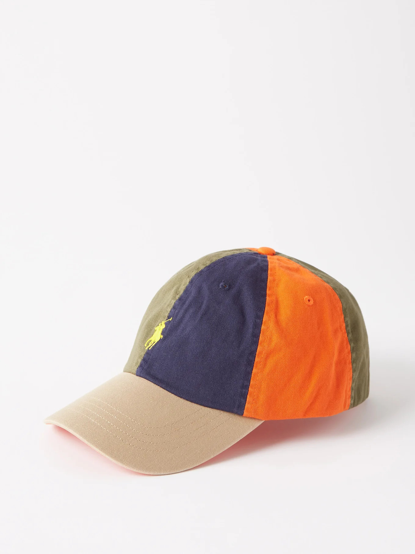 Logo-embroidered colour-block cotton-twill cap | Matches (APAC)