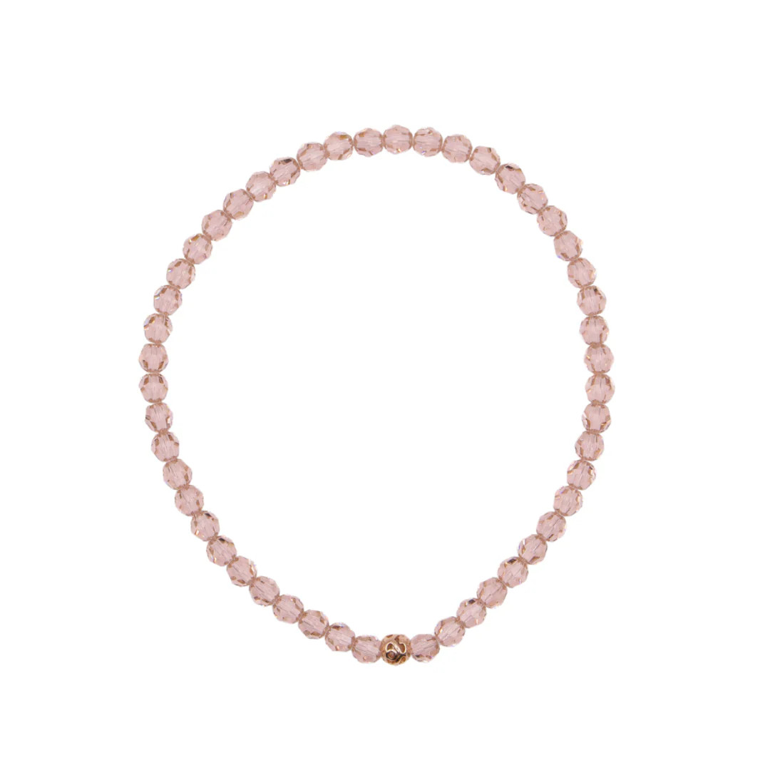 4mm Vintage Rose Swarovski Beaded Bracelet | Sparkl