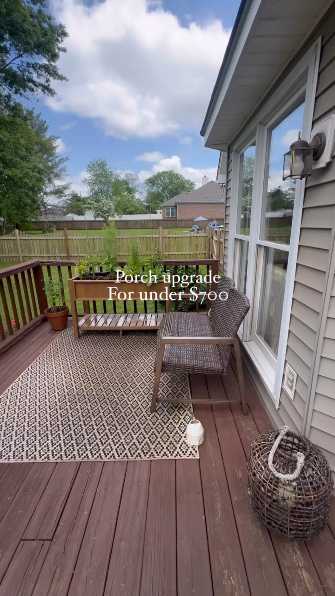 I used the money I made from our garage sale so technically it was free!🤷🏻‍♀️😉

Comment SHOP & I’ll send you the links to everything!🤍 

.
.
.
.
.
#outdoorliving #outdoor #outdoorfurniture #boujieonabudget #nancymeyersaesthetic #nancymeyerhome #ralphlaurenvibes #ralphlaurenaesthetic #affordableoutdoorfurniture