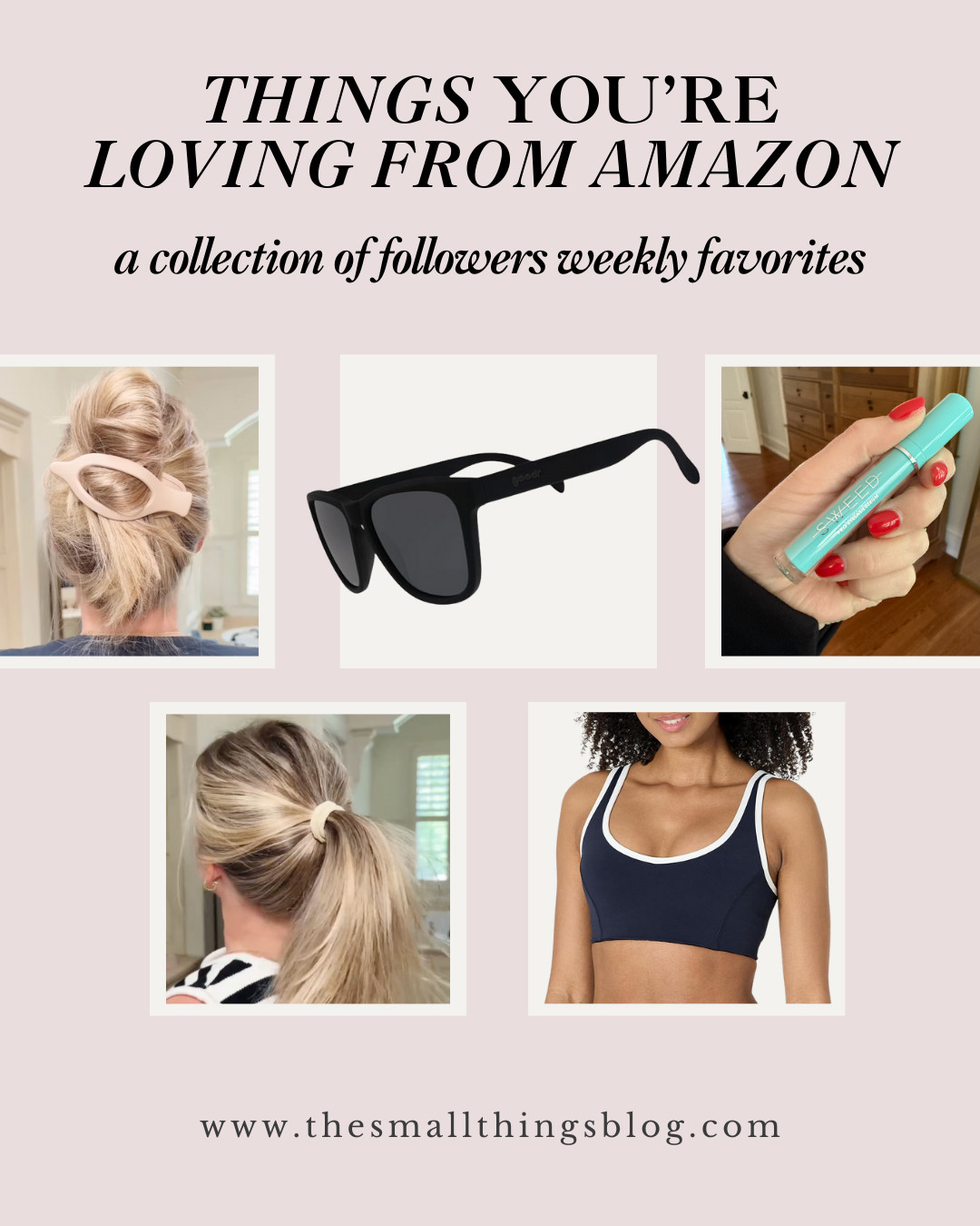 things you're loving from amazon, sports bra, hair clip, goodr, sweed, gimme beauty 

 #LTKActive #LTKBeauty #LTKMens