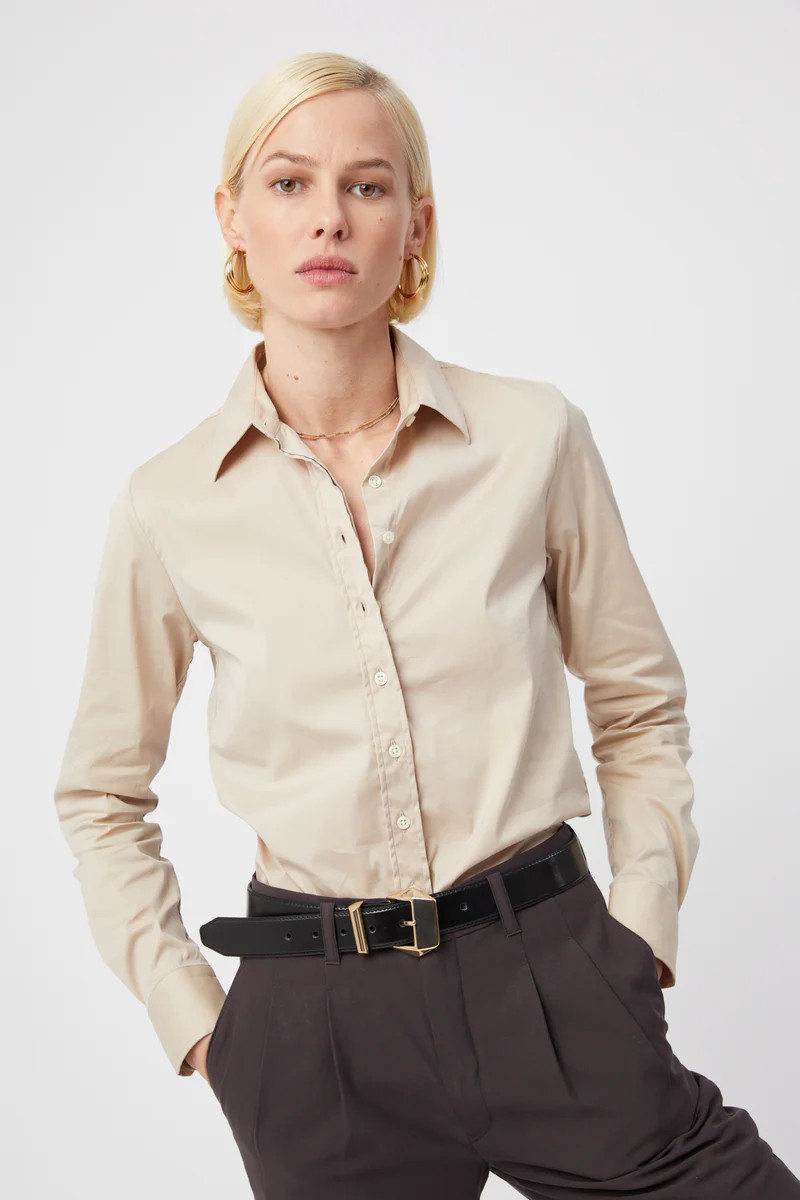 The Shirt by Rochelle Behrens - The Essentials Icon Shirt - Taupe | The Shirt by Rochelle Behrens