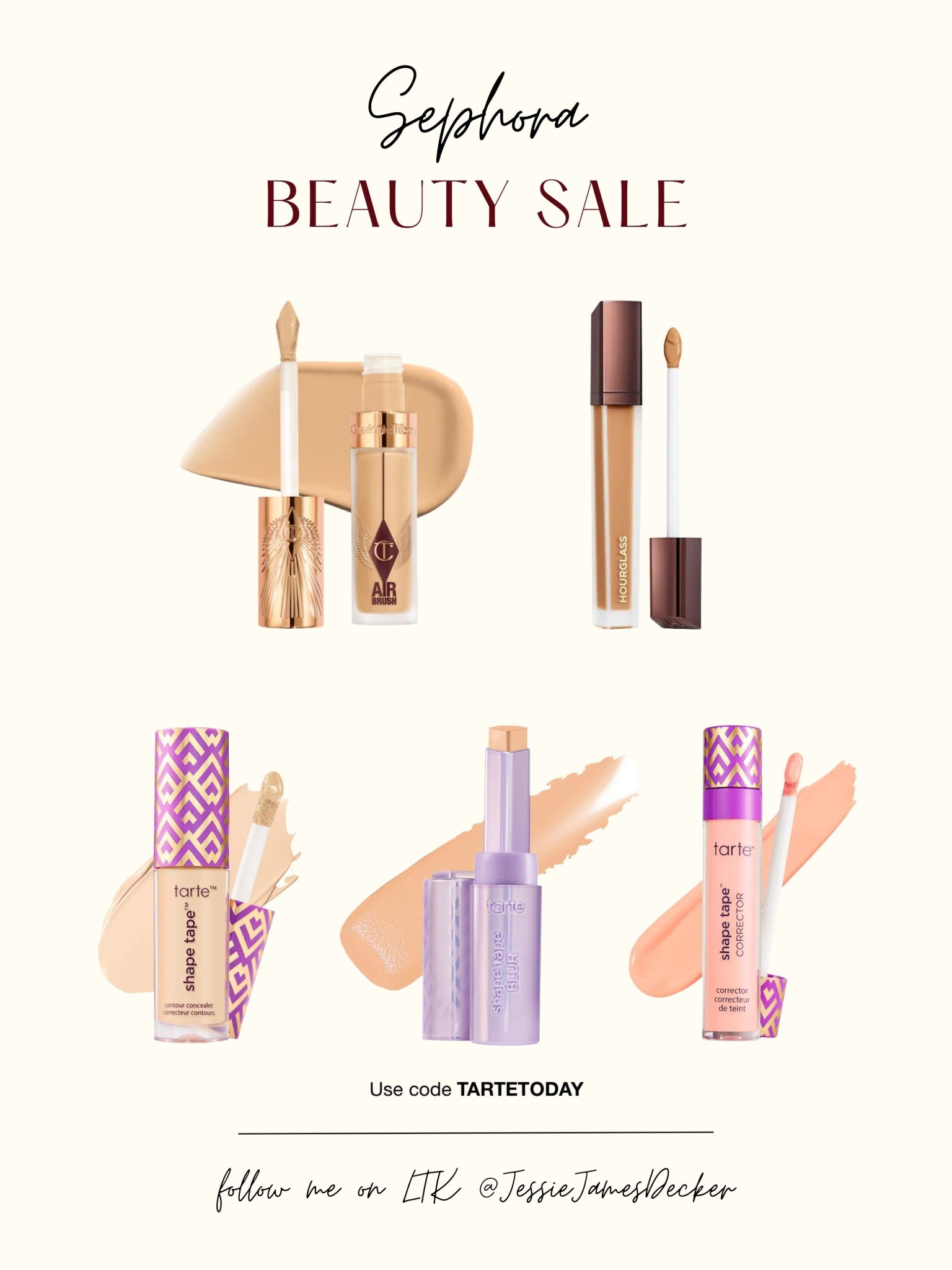 Sephora Beauty Sale:
Get the tarte shape tape collection today! use code: TARTETODAY

#LTKbeauty #LTKsalealert #LTKU