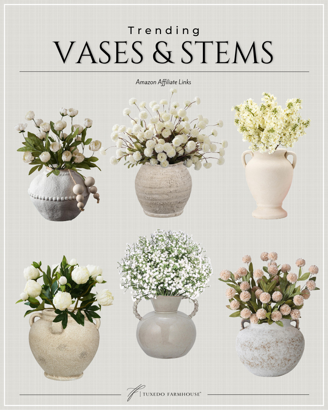 Spring vases starting at $20🌼

Soft neutral ceramics paired with lifelike stems make it easy to refresh shelves, mantels, and tabletops for the season. These budget-friendly finds add instant texture and warmth to any space — perfect for layering into your everyday spring styling.

#LTKHome #LTKunder50 #LTKSeasonal #springdecor #homedetails #shelfstyling #cozyhome #neutraldecor 

 