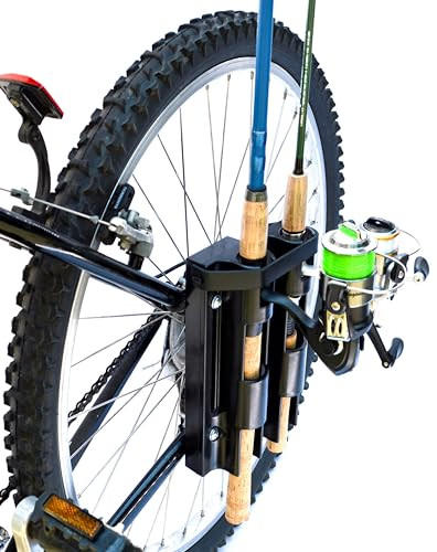 Bike Fisherman - Fishing Rod Holder, Hold 2 Rods, Easily Mount Fishing Poles to Bike, Secures Fishing Rods for Bicycle Fishing | Amazon (US)