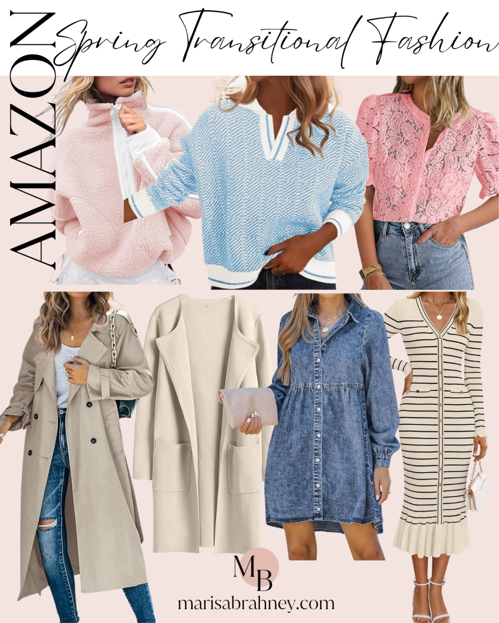 The transitional months where you’re saddling between winter and spring are always my most challenging when it comes to what to wear! Here are a few FAB spring transitional fashion pieces I found from Amazon that will take you from winter to spring in style. ❄️🌸

#amazonfashion #amazonspring