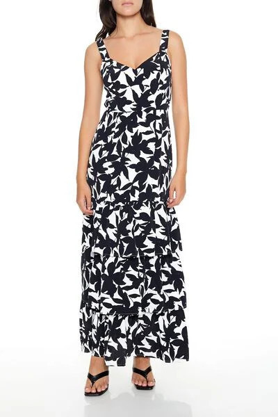 Tiered Floral Print Tank Maxi Dress | Forever 21
