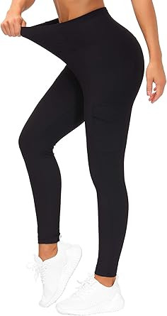 THE GYM PEOPLE Women's High Waist Yoga Pants with Pocket Tummy Control Hiking Leggings for Worko... | Amazon (US)