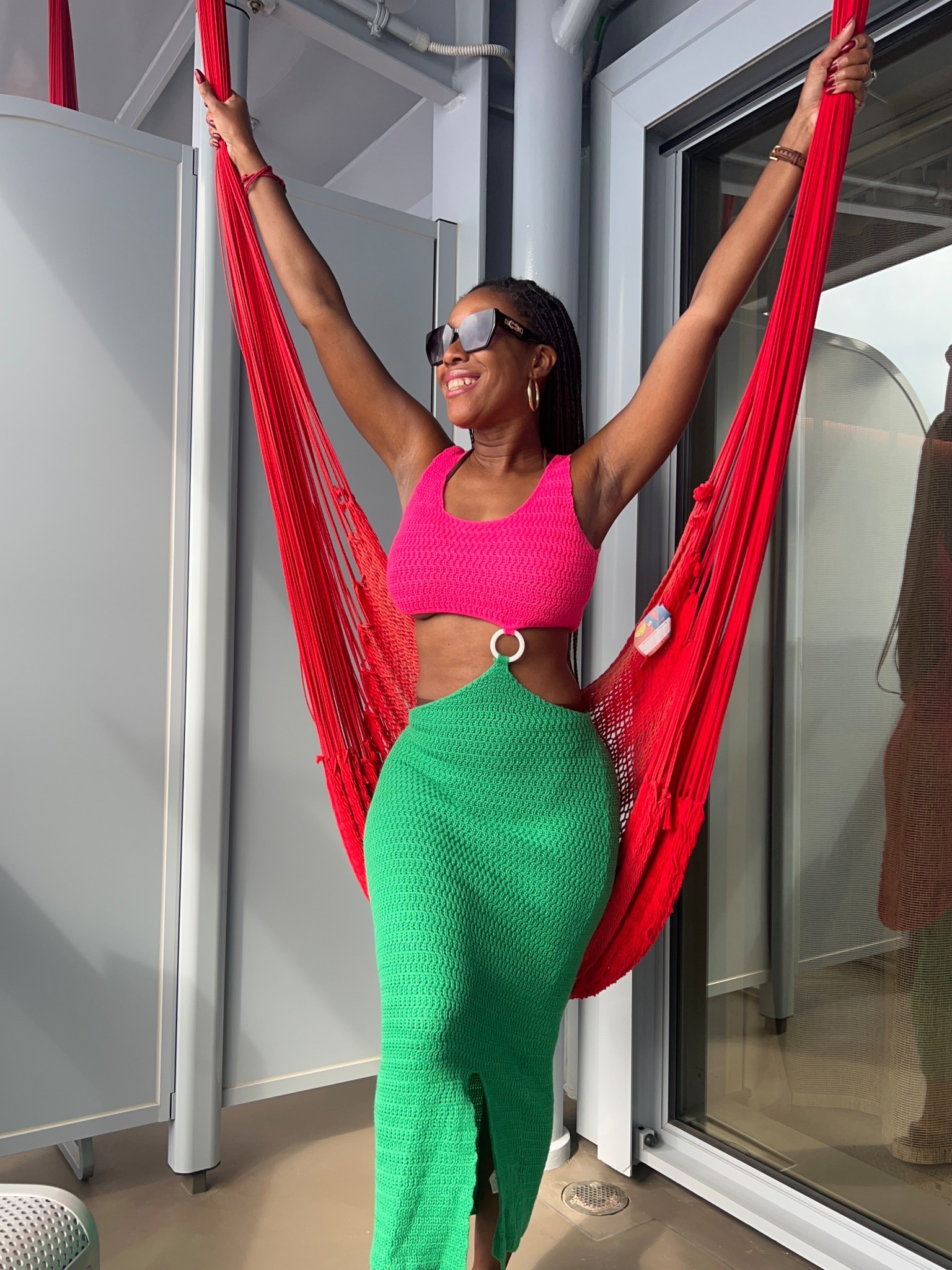 
Colorful, breezy, and so cruise-ready 💖💚
This pink & green crochet look was perfect for sea days on Virgin Voyages.  This dress is from shein and 3 years old I couldn’t find it online but I linked some cute alternatives. 

#LTKTravel #LTKOver40 #LTKPetite