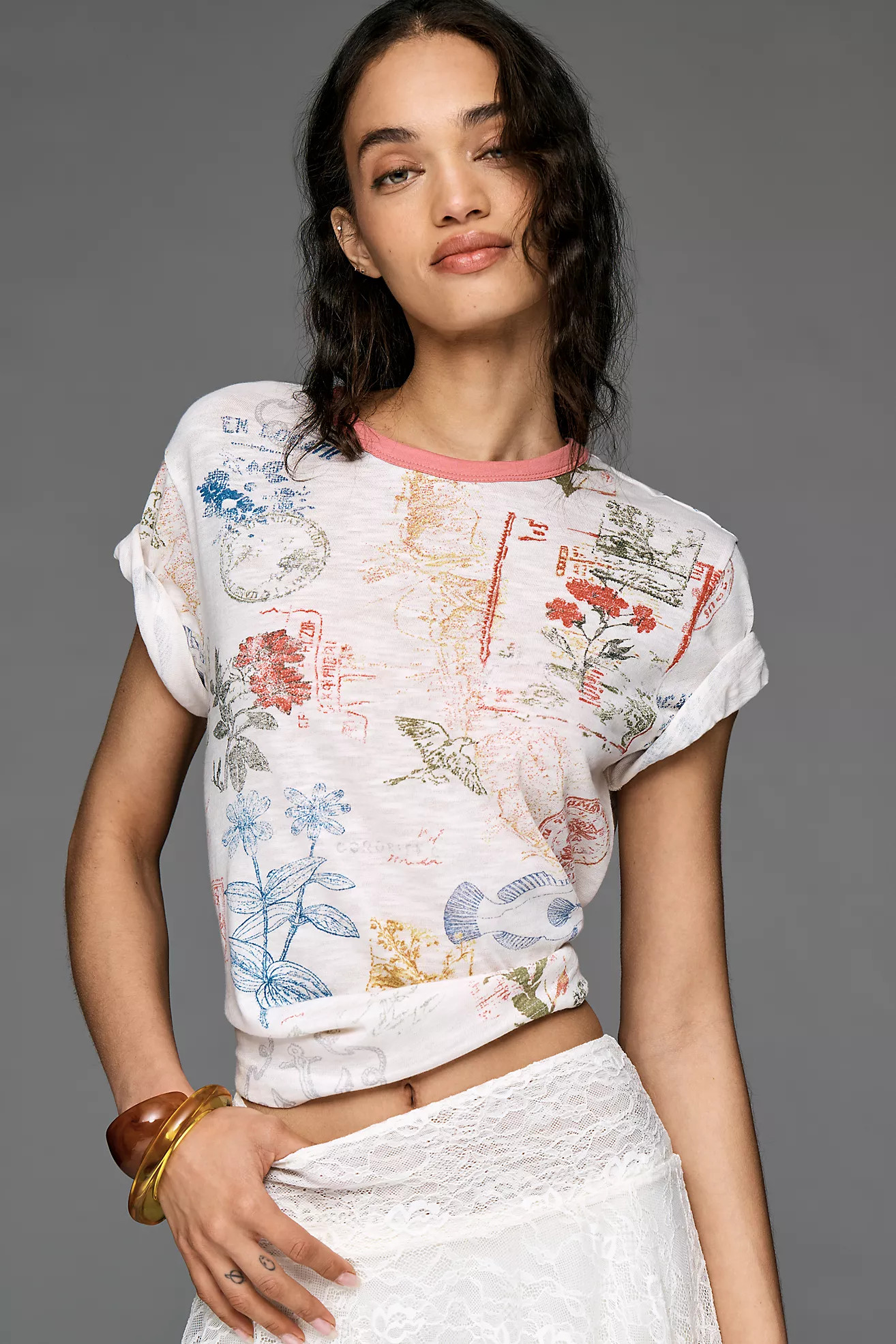 Pilcro Short-Sleeve Graphic T-Shirt | Anthropologie (US)
