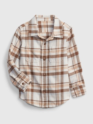 Toddler 100% Organic Cotton Flannel Shirt | Gap (CA)