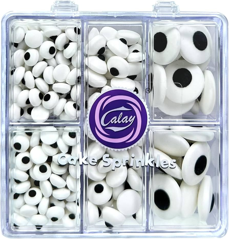 Edible Candy Eyes Sprinkles for Cake Decorating 4.6oz, Halloween Eyeball Sprinkles for Cookie Bak... | Amazon (US)