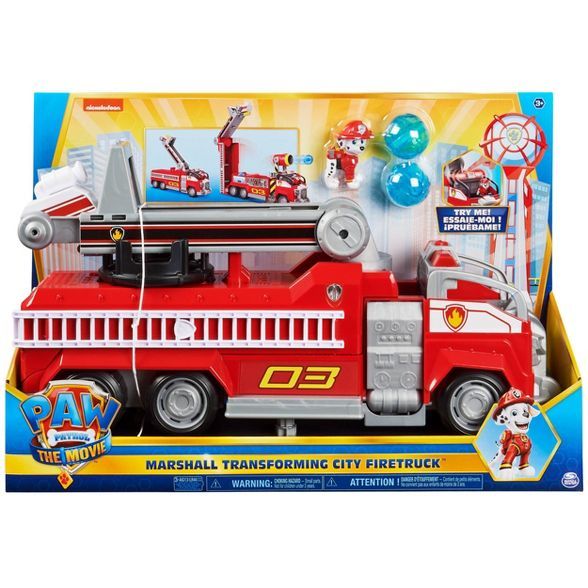 PAW Patrol: The Movie Marshall Transforming City Fire Truck | Target