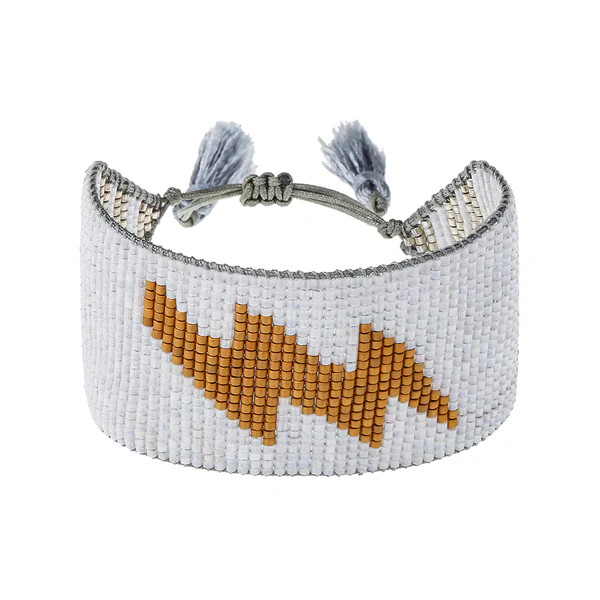 Silver Lightning Bolt Beaded Bracelet | HART