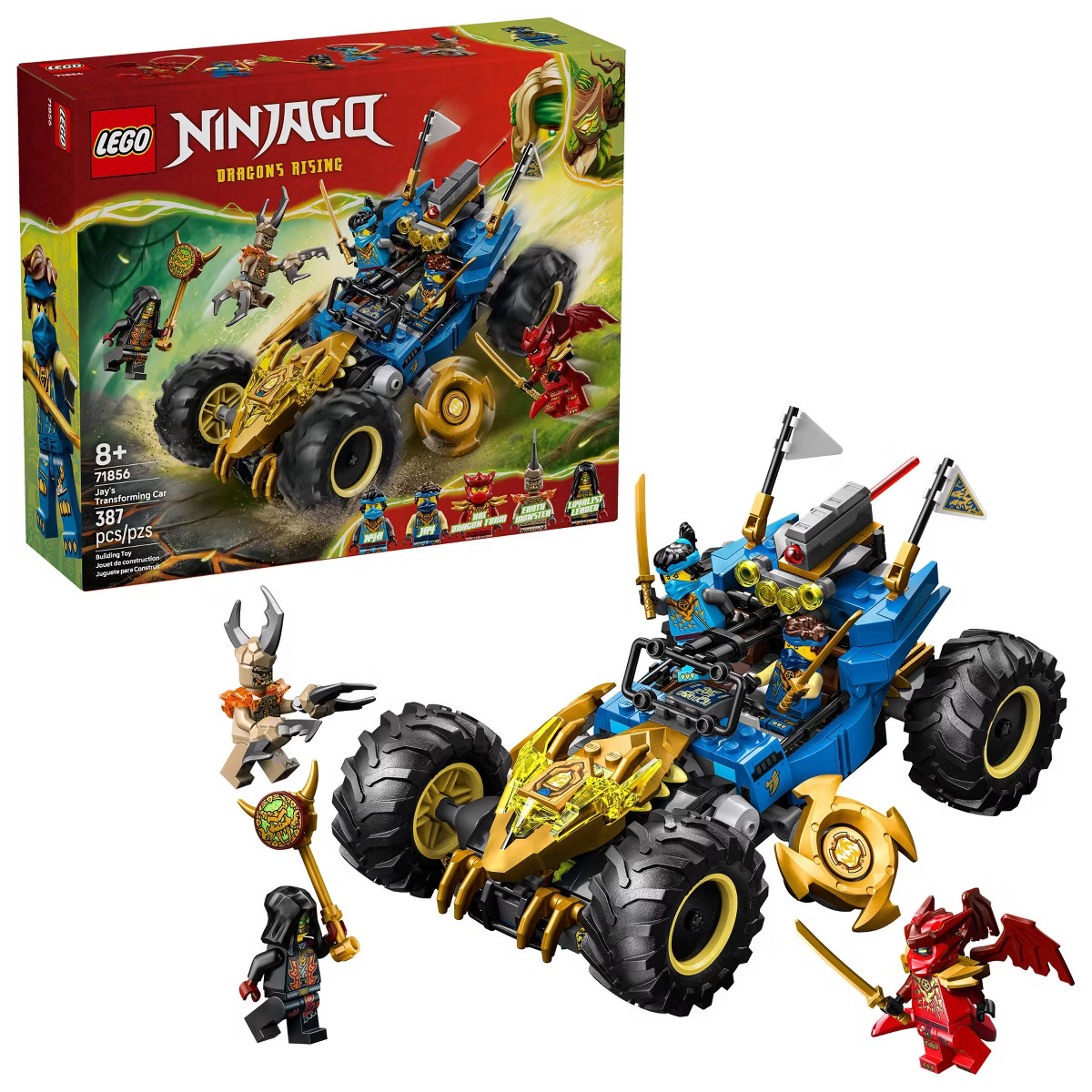 LEGO NINJAGO Jay’s Transforming Car Toy 71856 | Target