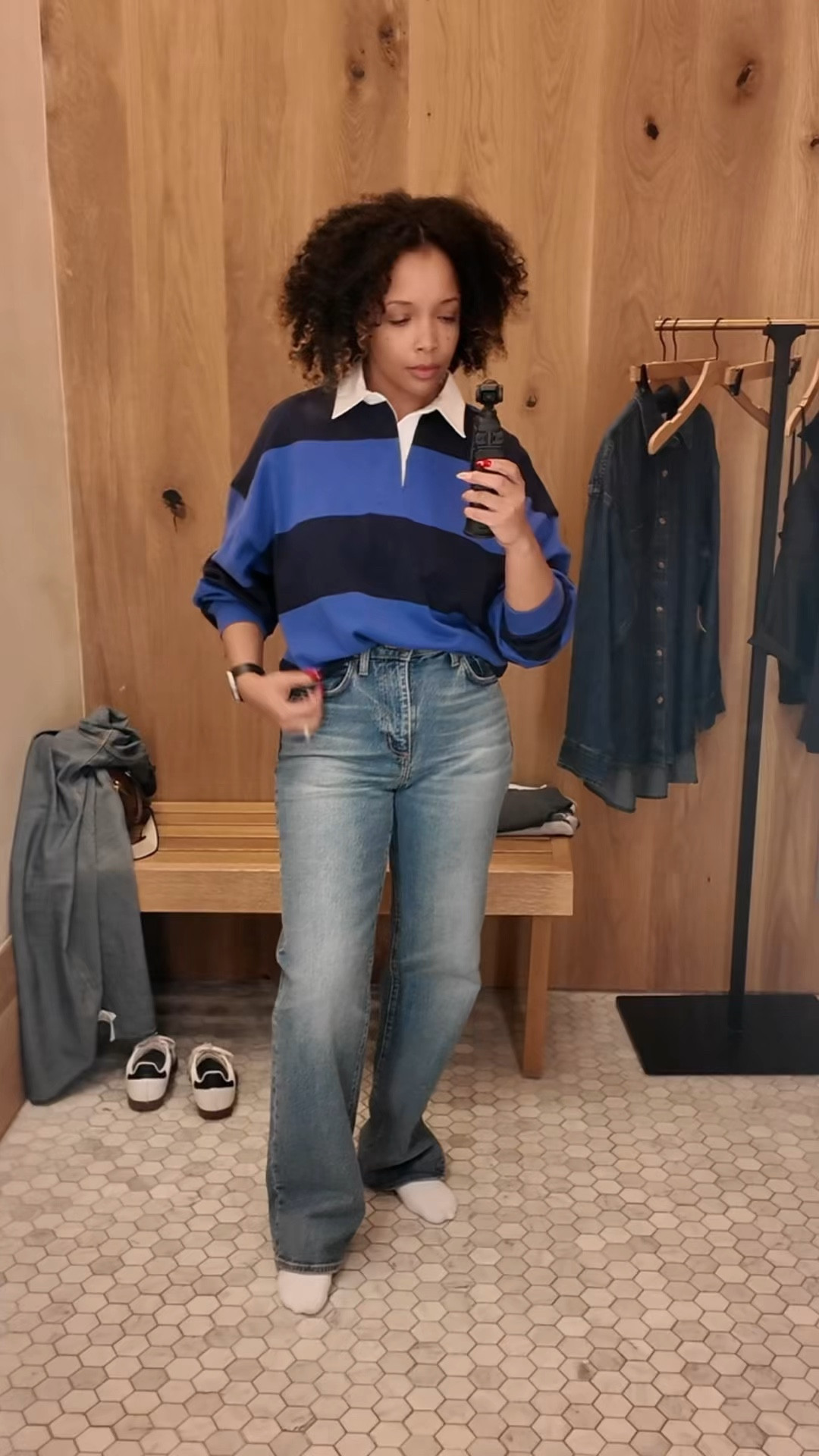 I want a Rugby tee so bad! Wearing medium top and 38 pant. Top comes in 7 colors! 

#LTKootd #LTKOver40 #LTKmomlife