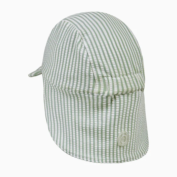 Seersucker Sun Safe Swim Hat | Baby Mori (US)