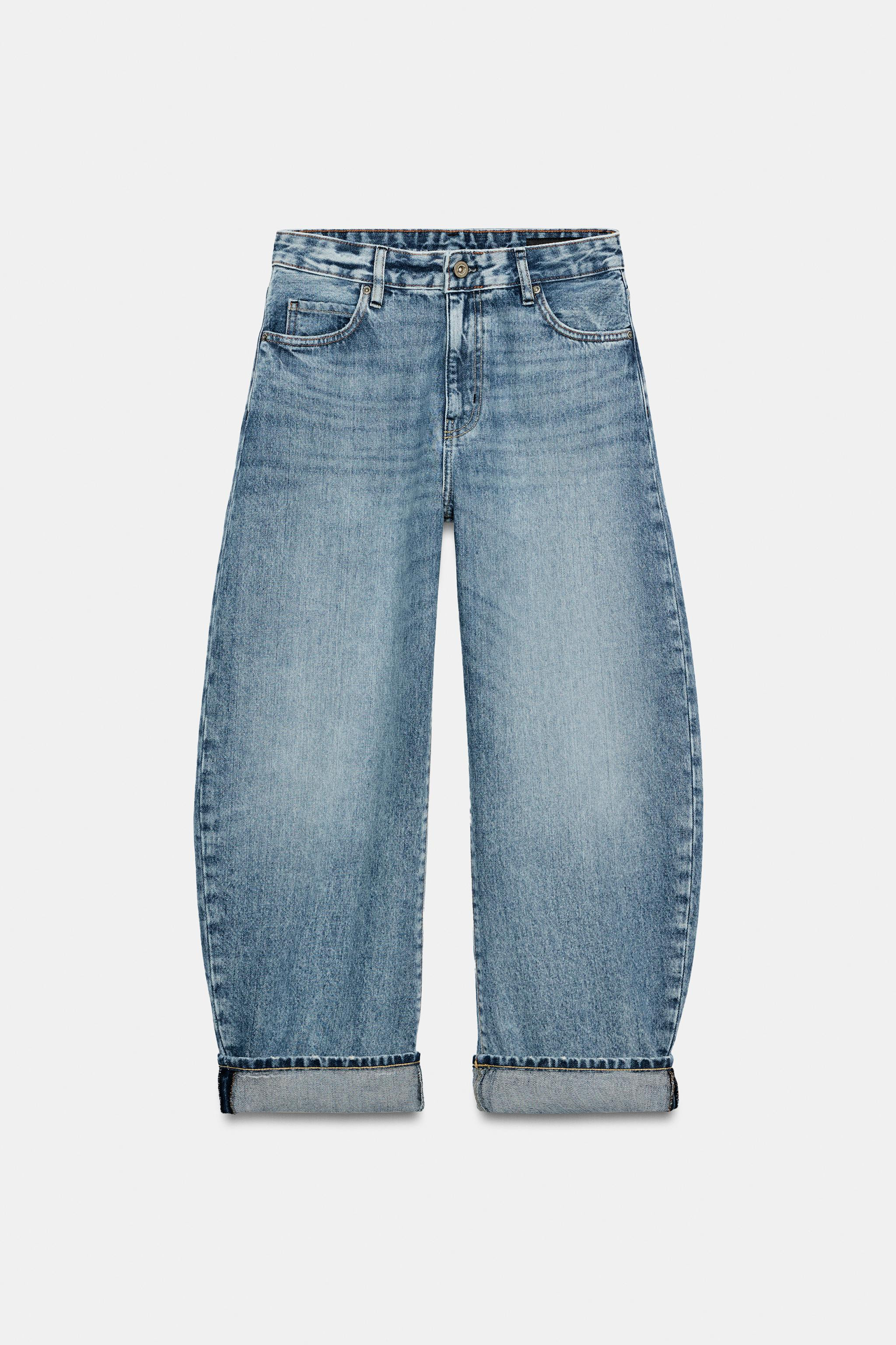 ZW COLLECTION CUFFED BALLOON JEANS | Zara US