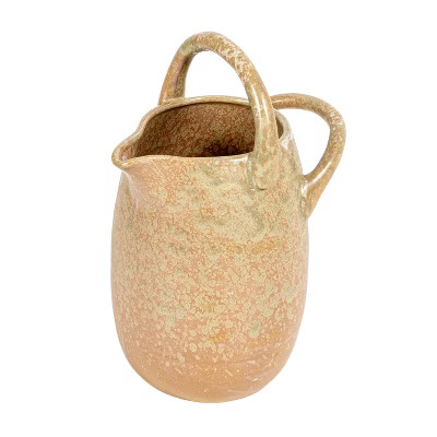 Storied Home Stoneware Watering Pitcher with Handles, Reactive Glaze | Target