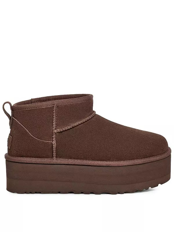UGG Classic Ultra Mini Platform Boots - Burnt Cedar | Very (UK)