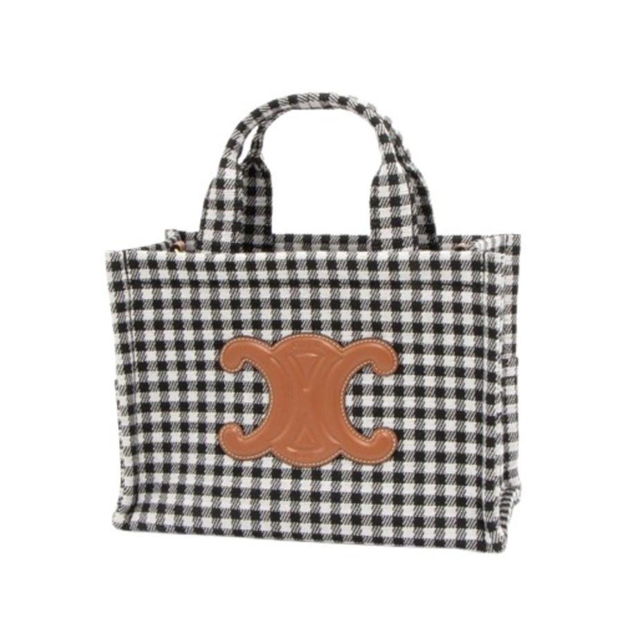 Celine Small Cabas Thais In Vichy Textile And Calfskin | Jomashop.com & JomaDeals.com