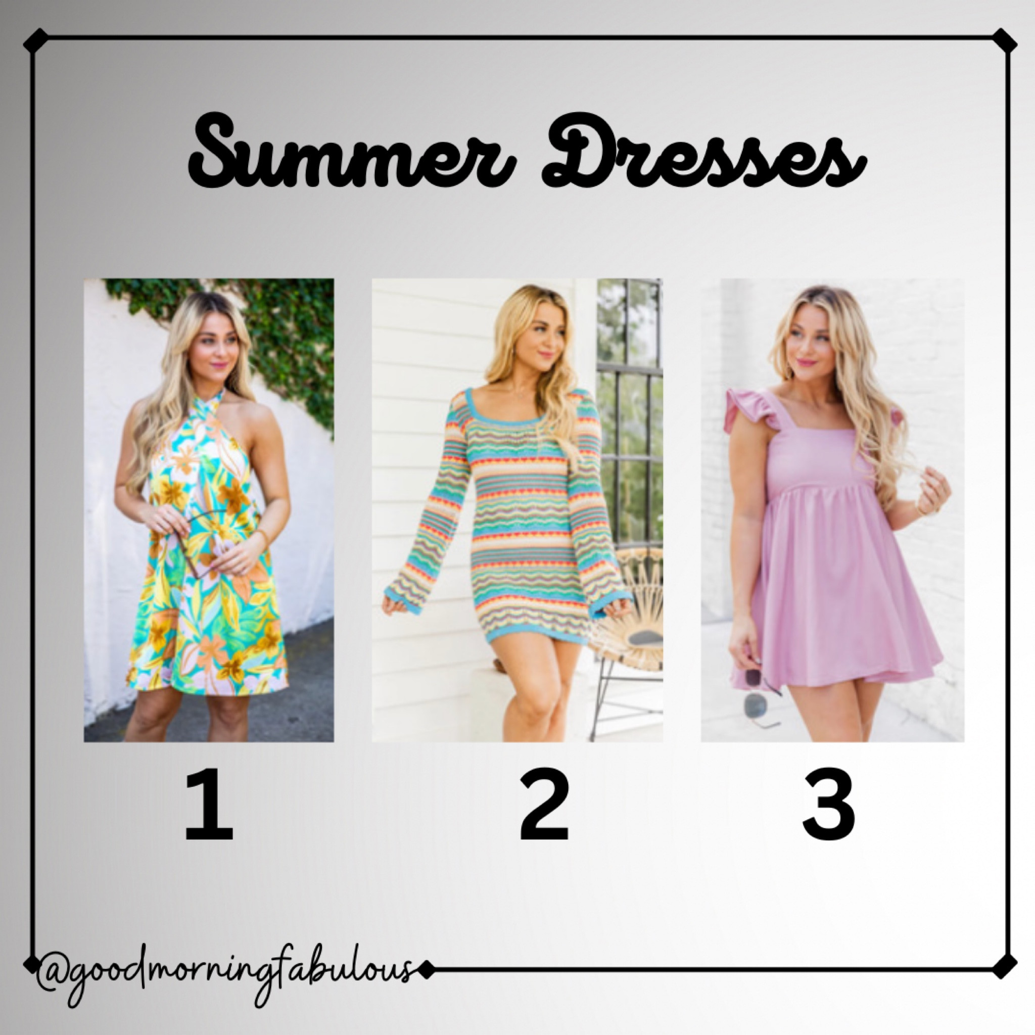 Summer dresses

#LTKstyletip #LTKSeasonal #LTKunder100