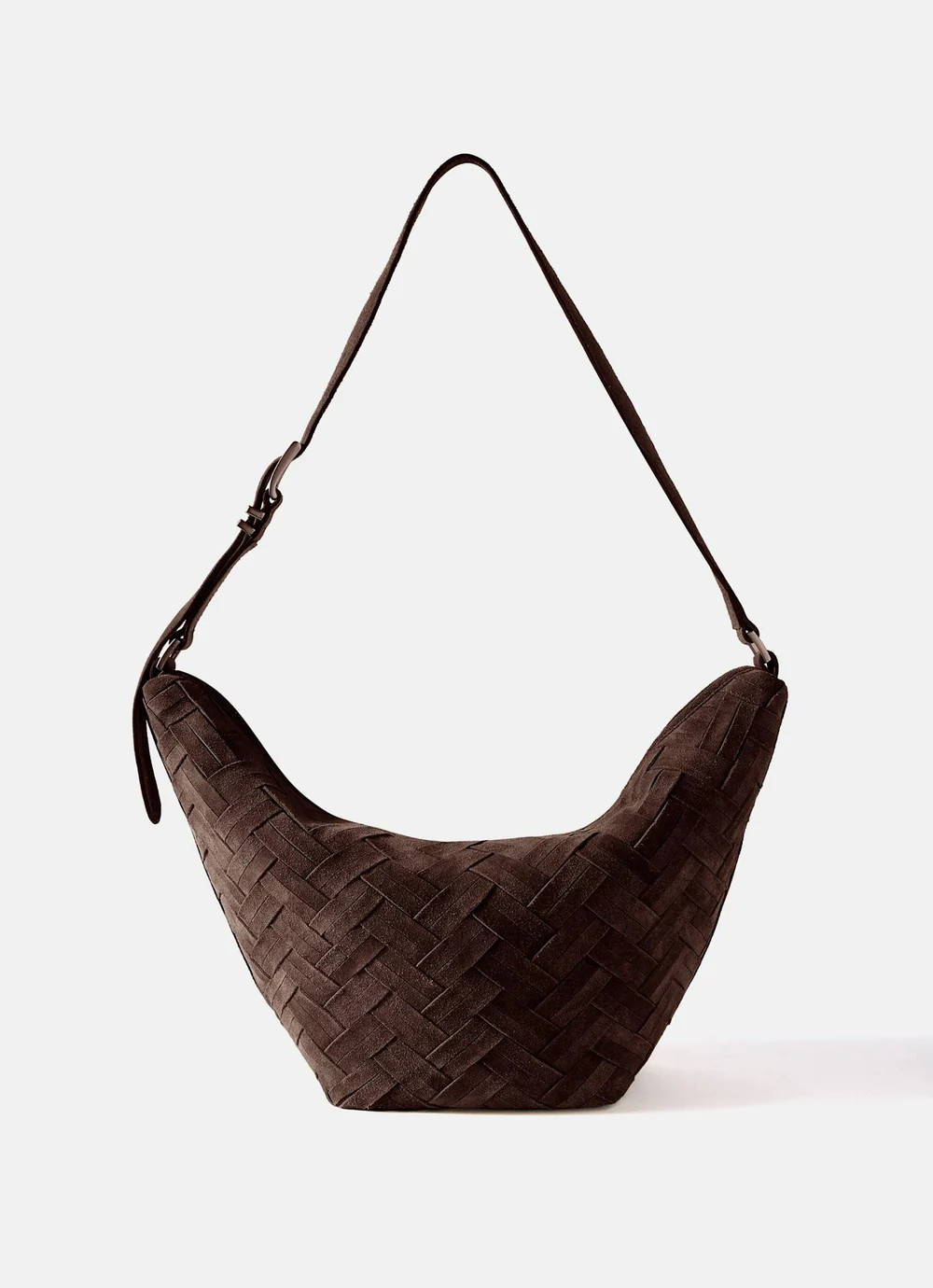 Stevie Brown Suede Woven Sling Bag | Mint Velvet