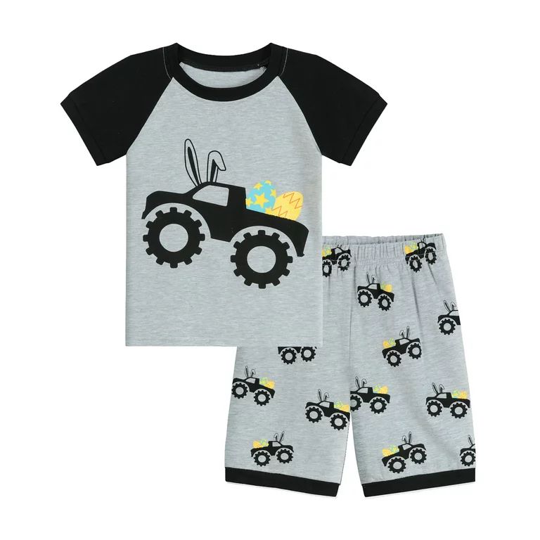 Little Hand Toddler Boys Pajamas Easter Egg Bunny Truck Kids Sleepwear 4t | Walmart (US)