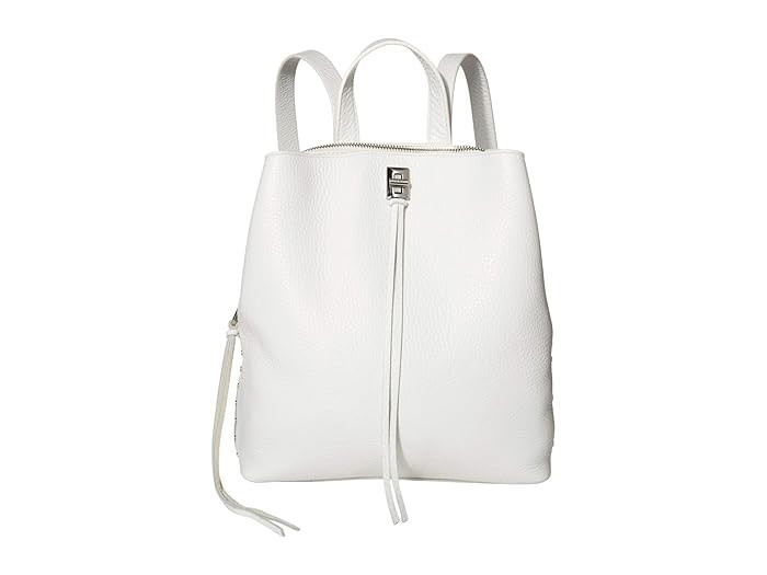 Rebecca Minkoff Darren Medium Backpack (Optic White) Backpack Bags | Zappos