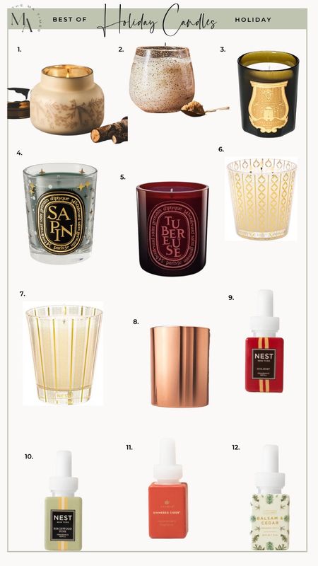 Top holiday candles // holiday scent, gift guide 

#LTKSeasonal #LTKGiftGuide #LTKHoliday