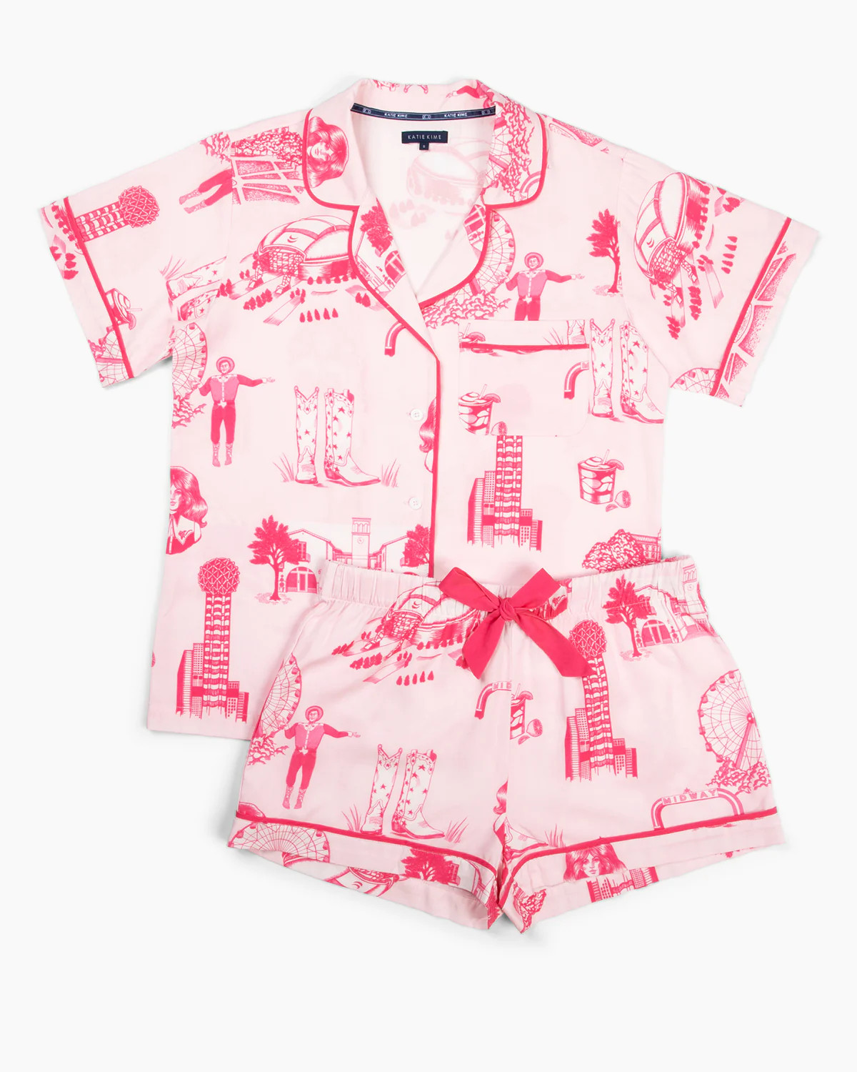 Dallas Toile Pajama Shorts Set | Katie Kime Inc