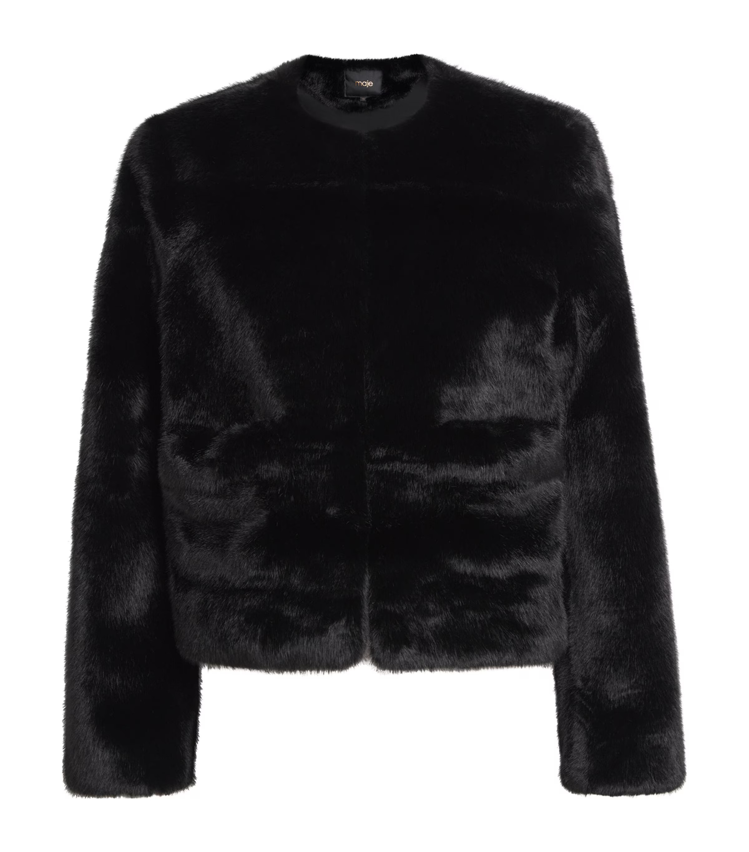 Maje Faux Fur Cropped Jacket | Harrods (US)