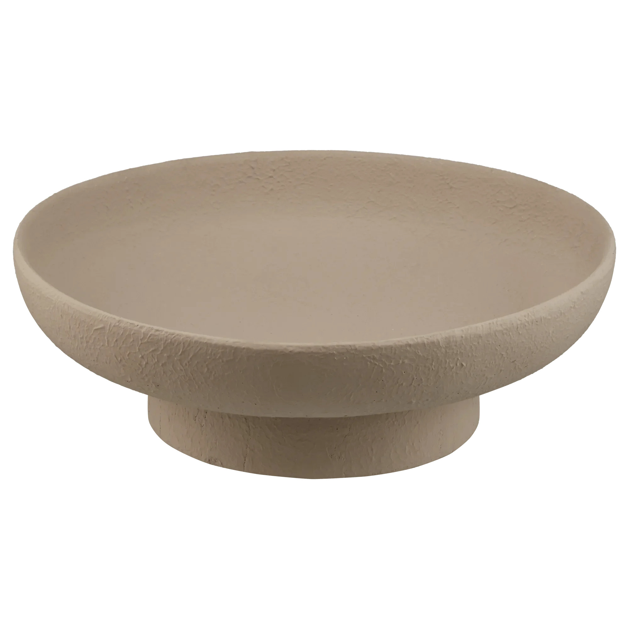 Bouclair Sculptural Footed Bowl, Matte Taupe | Walmart (CA)